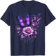 Beautiful Butterfly Purple Rose Butterfly Lovers Gifts Women T-Shirt - T-Shirt | Navy