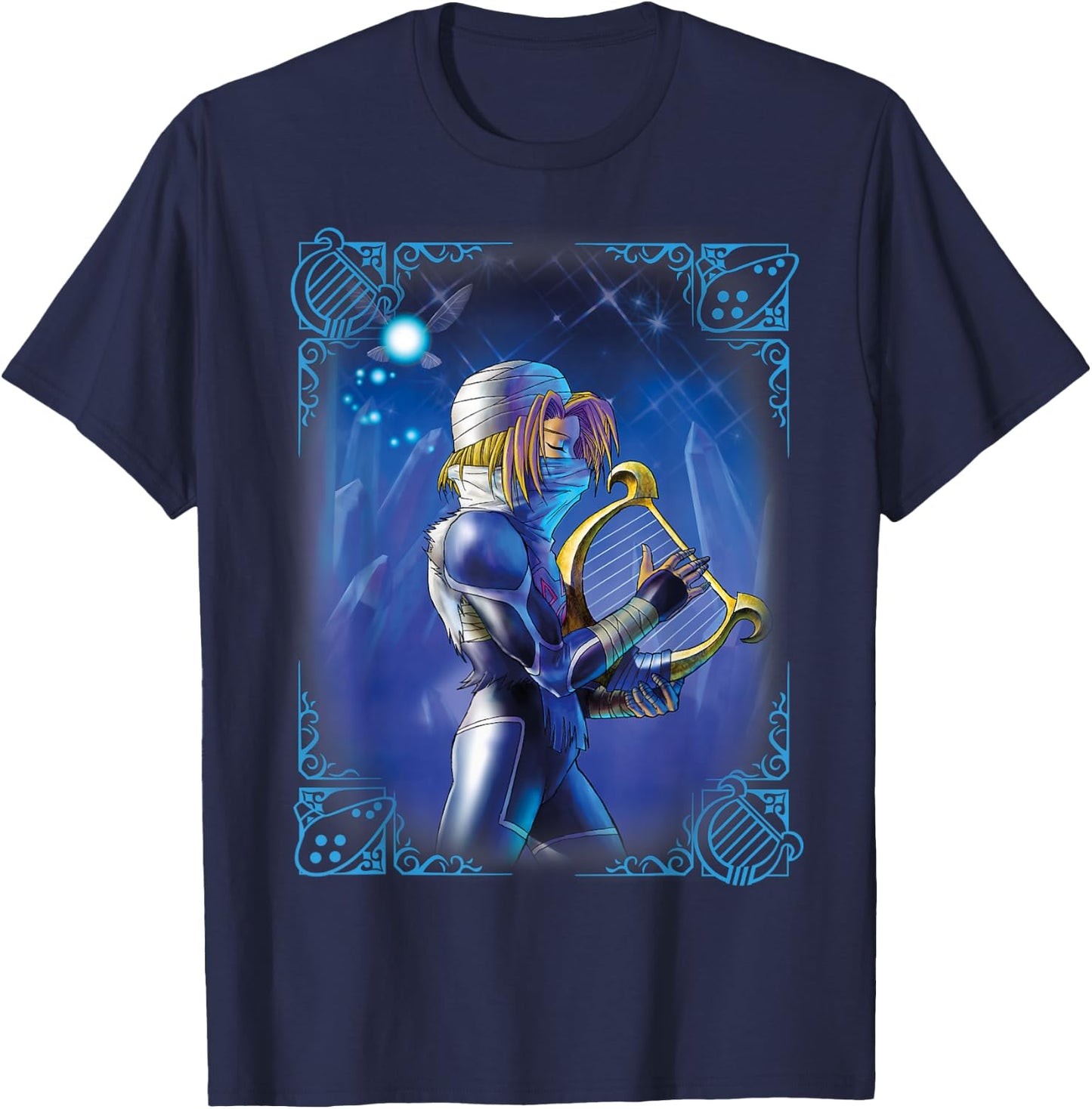 The Legend of Zelda Sheik Poster T-Shirt - T-Shirt | Navy
