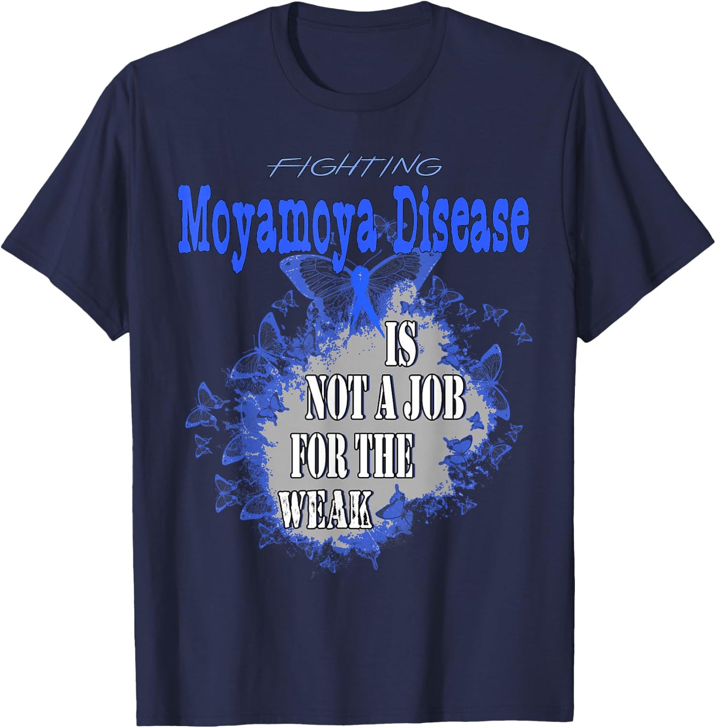 Moyamoya Disease Awareness T-Shirt - T-Shirt | Navy