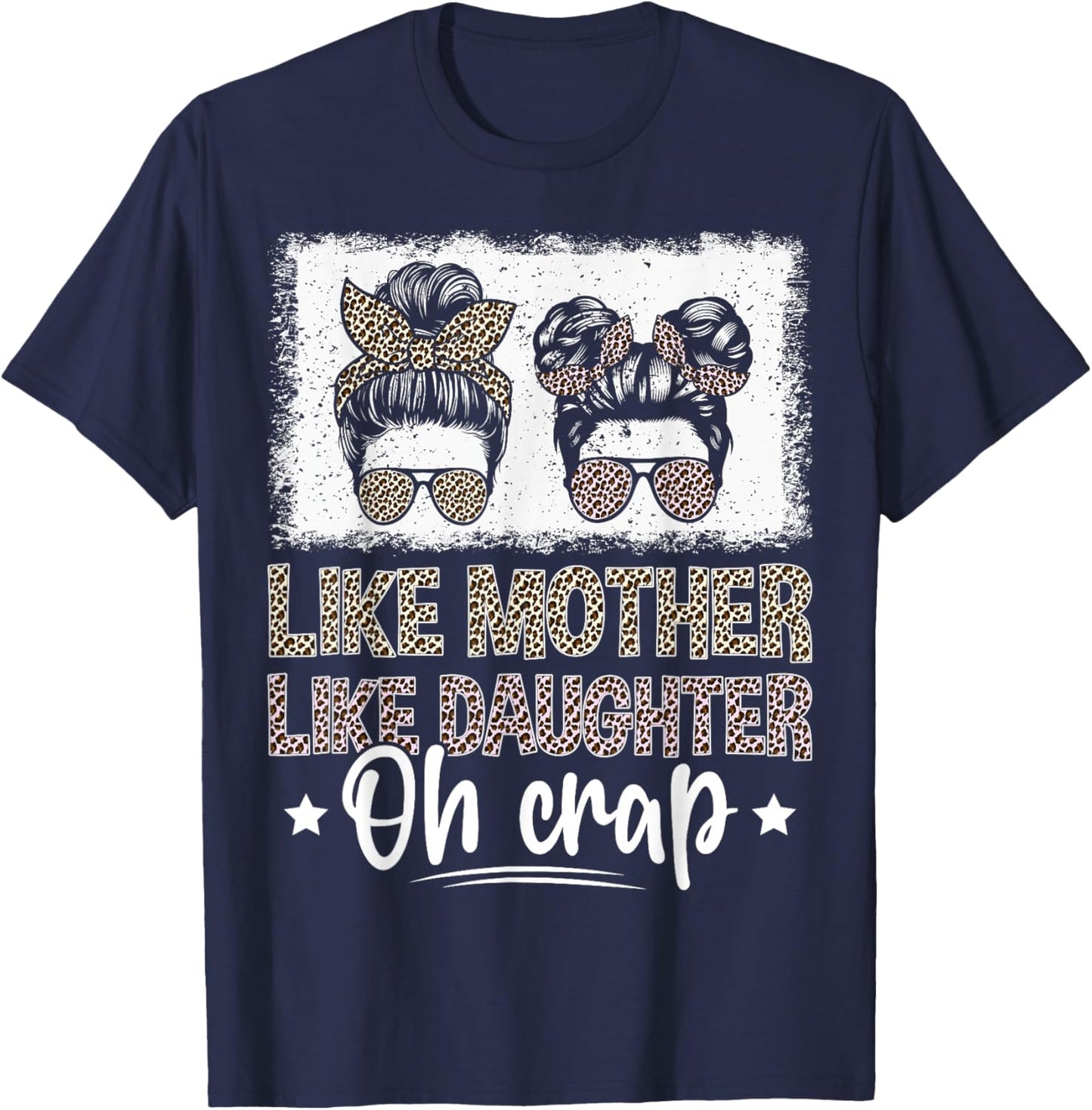 Such Mother Such Daughter Oh T-Shirt - T-Shirt | Navy