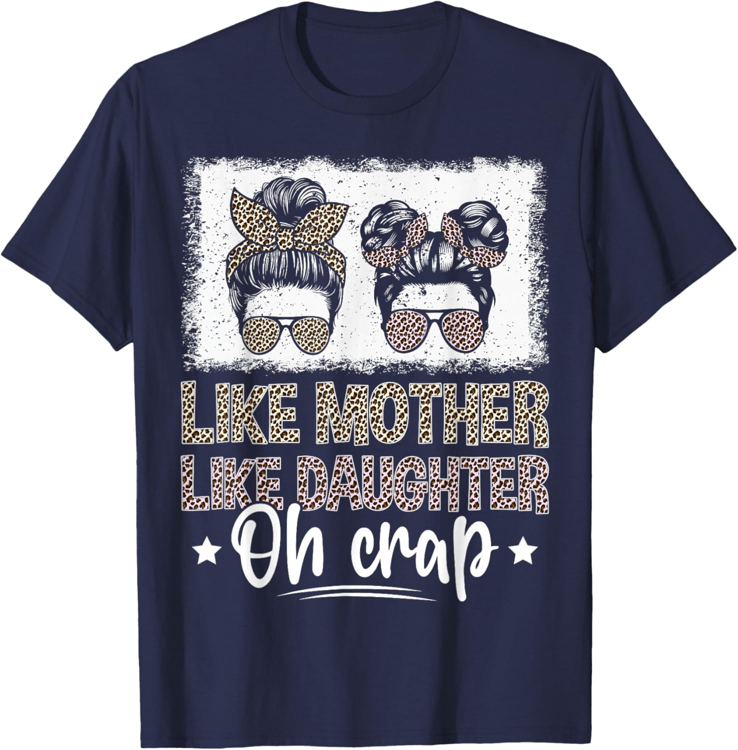 Such Mother Such Daughter Oh T-Shirt - T-Shirt | Navy