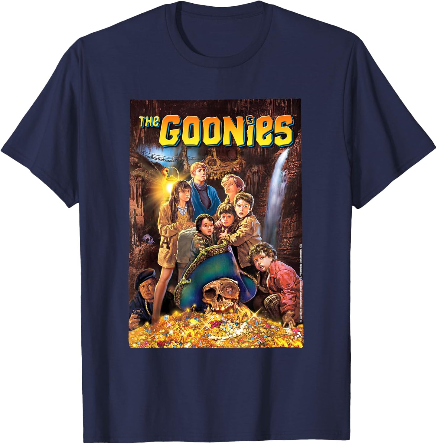 The Goonies Treasure Scene T-Shirt - T-Shirt | Navy