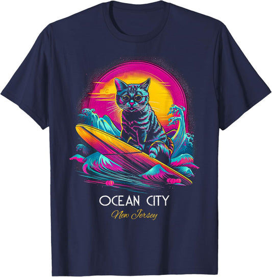 Ocean City New Jersey T-Shirt - T-Shirt | Navy