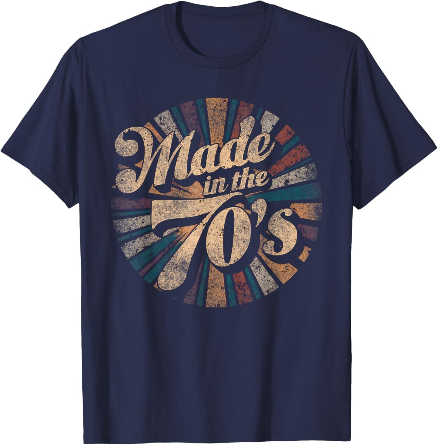 Retro Vintage 70s Party Design Made In The 70's T-Shirt - T-Shirt | Navy