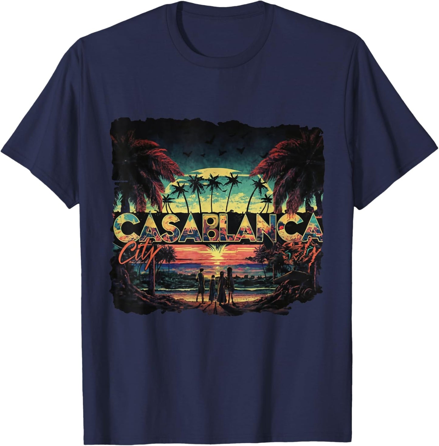 Casablanca Morocco T-Shirt - T-Shirt | Navy