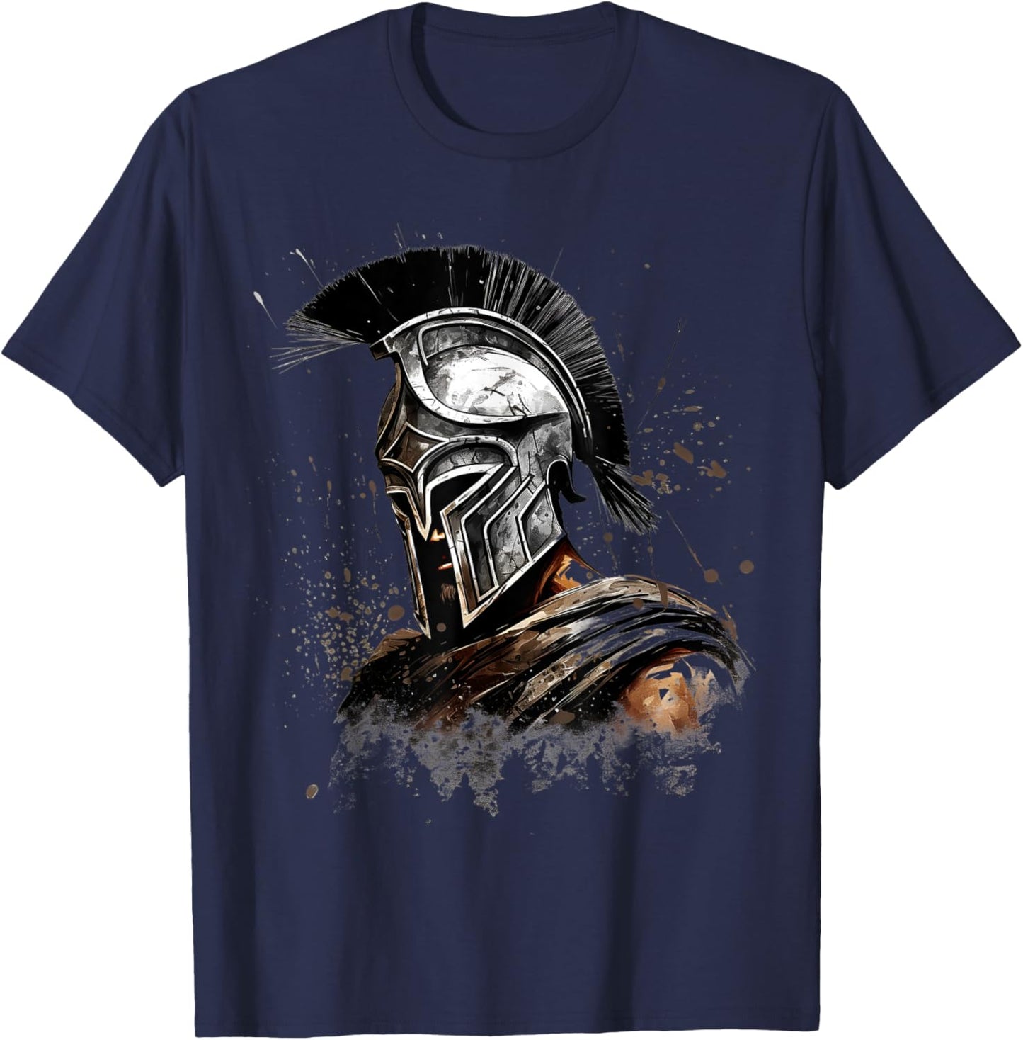 Spartan Warrior Roman Legion Sword Gladiator T-Shirt - T-Shirt | Navy