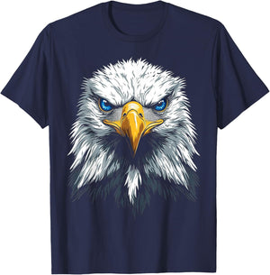 Adler Vogel Grafik Tierkunst Blauaugen Adler T-Shirt - T-Shirt | Navy