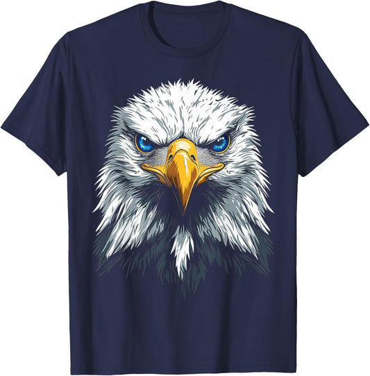 Adler Vogel Grafik Tierkunst Blauaugen Adler T-Shirt - T-Shirt | Navy