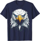 Adler Vogel Grafik Tierkunst Blauaugen Adler T-Shirt - T-Shirt | Navy