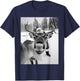 Reindeer Selfie Christmas Party Selfie Funny Reindeer Xmas T-Shirt - T-Shirt | Navy