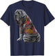 Neapolitan Mastiff Dog with Japanese Dragon Tattoo Irezumi Women Kids T-Shirt - T-Shirt | Navy