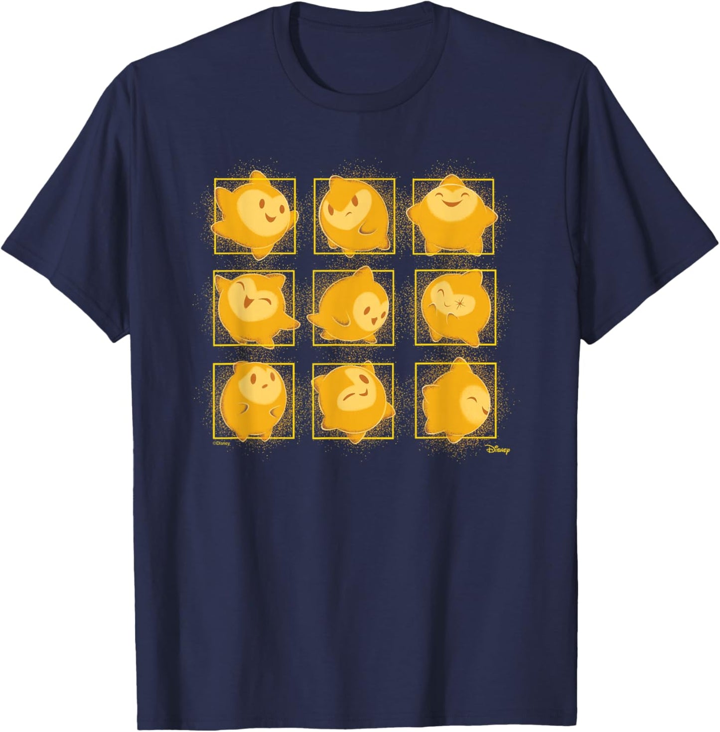 Wish - Star Face Grid T-Shirt - T-Shirt | Navy