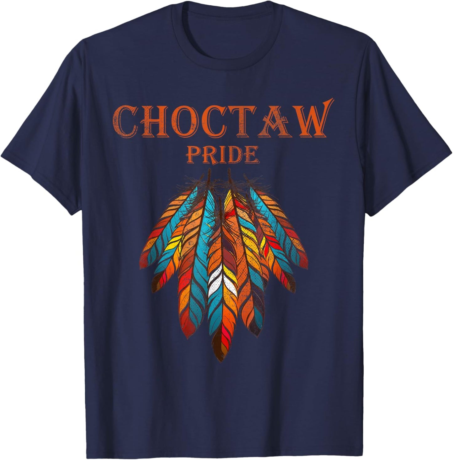 Choctaw Oklahoma OK | Pride Native American T-Shirt - T-Shirt | Navy