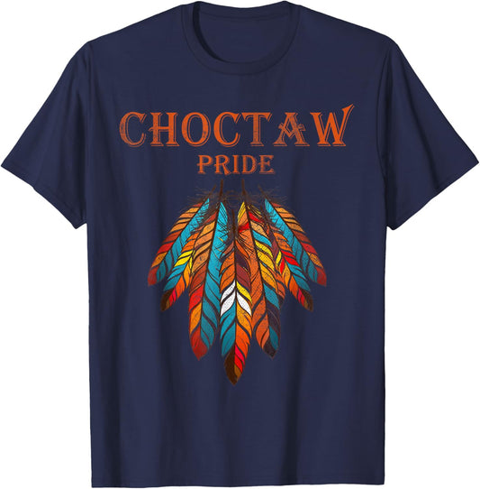 Choctaw Oklahoma OK | Pride Native American T-Shirt - T-Shirt | Navy