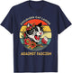 Childless Cat Ladies Against Fascism T-Shirt - T-Shirt | Navy