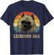 Vintage Keeshond Dad Dog Lovers Father's Day T-Shirt - T-Shirt | Navy