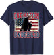 One Nation Under God Trump Pray Jesus USA Flag Distressed T-Shirt - T-Shirt | Navy