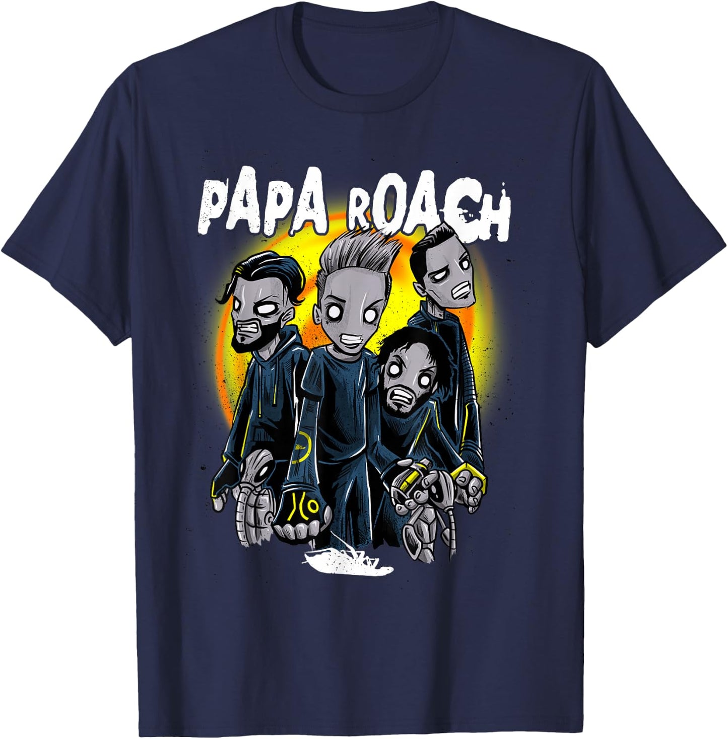 Papa Roach - Official Merchandise - Zombie Redux T-Shirt - T-Shirt | Navy