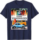 Volkswagen Surfing Adventure Beetle & Camper T-Shirt - T-Shirt | Navy
