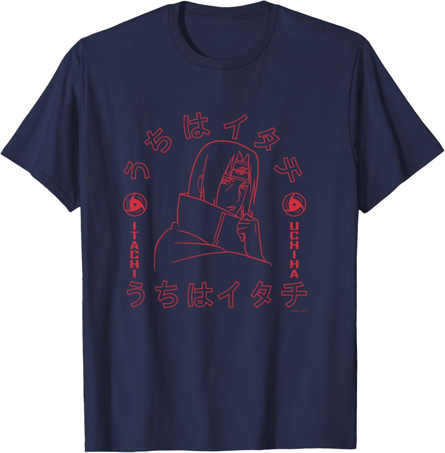 Naruto Shippuden Itachi of The Sharingan T-Shirt - T-Shirt | Navy