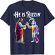Funny Rizz He is Rizzin Jesus High Five Easter Bunny T-Shirt - T-Shirt | Navy