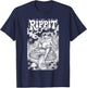 Rippit Stoner Frog Funny Weed Marijuana Pot Smoker 420 T-Shirt - T-Shirt | Navy