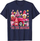 Tis The Season Pink Christmas Gnomes Pink Truck Xmas Holiday T-Shirt - T-Shirt | Navy