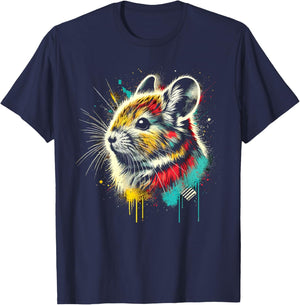 Adorable American Pika Habitat And Conservation Design T-Shirt - T-Shirt | Navy