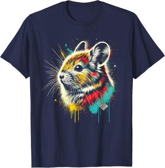 Adorable American Pika Habitat And Conservation Design T-Shirt - T-Shirt | Navy