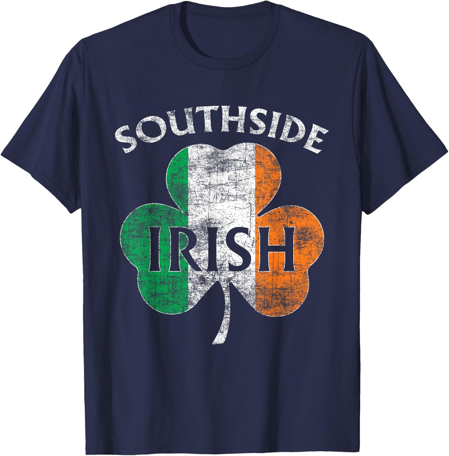 Chicago Southside Irish Flag St. Patrick's Day T-Shirt - T-Shirt | Navy