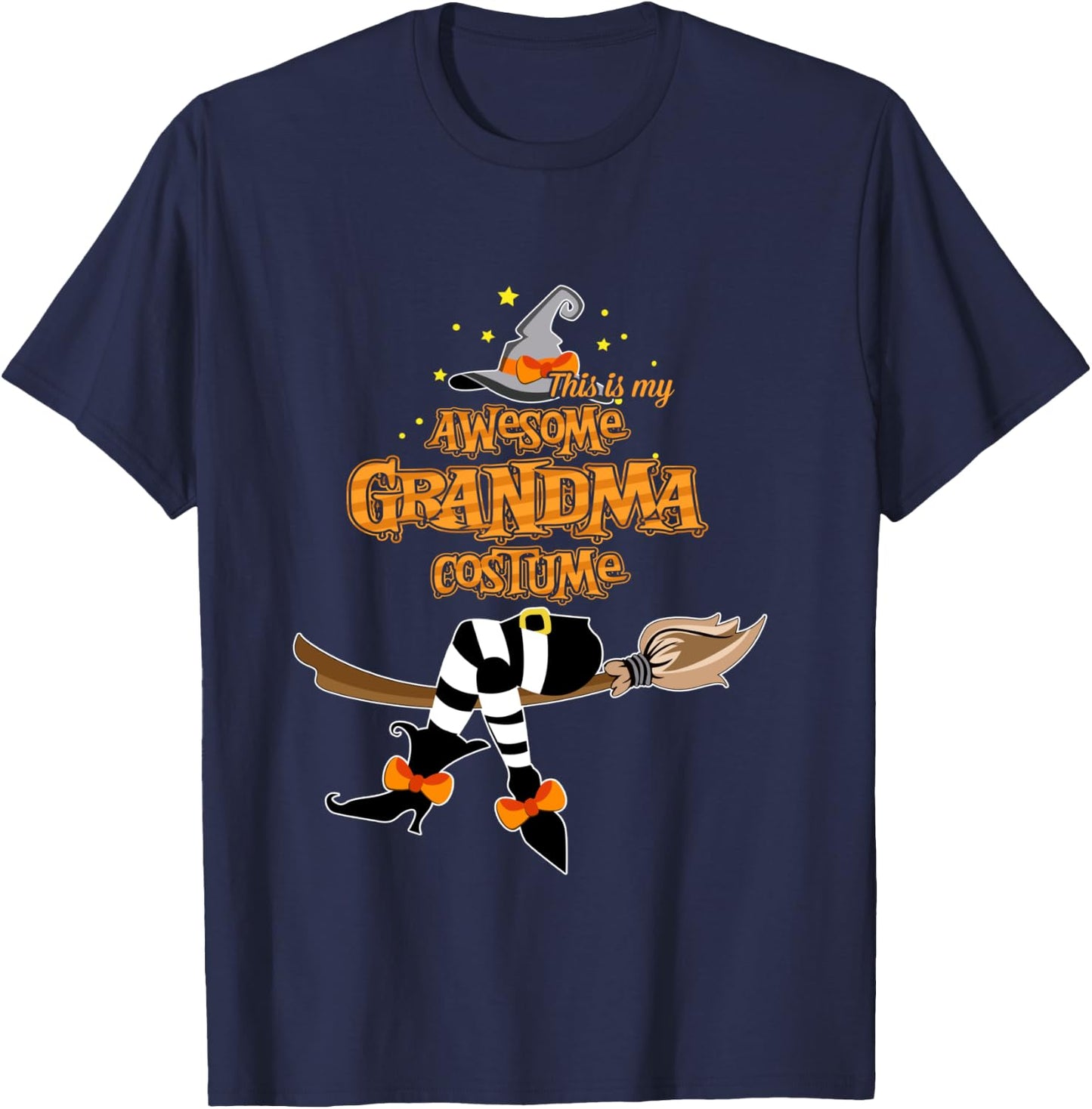 This Is My Awesome Grandma Costume - Halloween T-Shirt - T-Shirt | Navy
