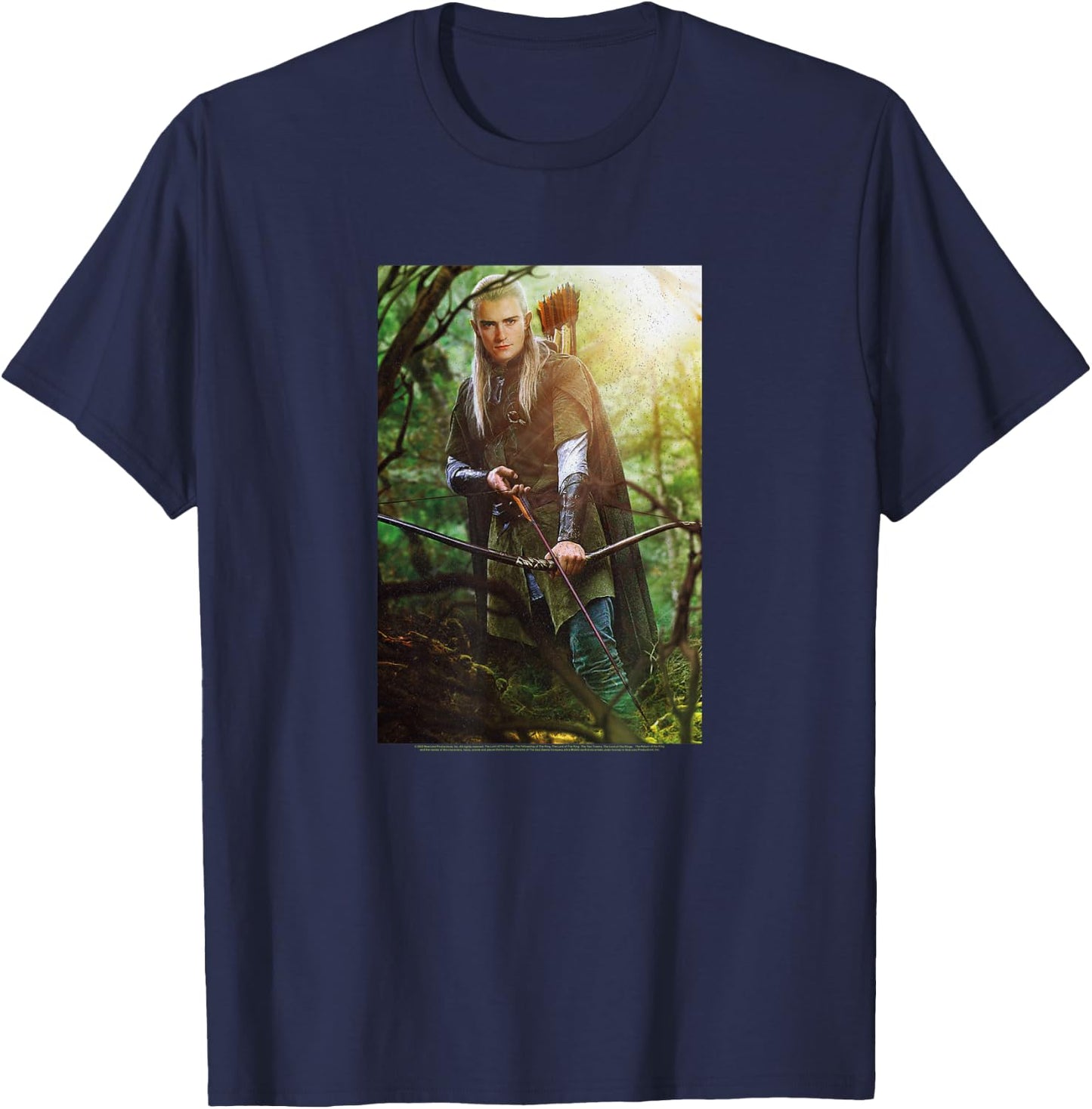 The Lord Of The Rings Legolas In The Dark Forest T-Shirt - T-Shirt | Navy