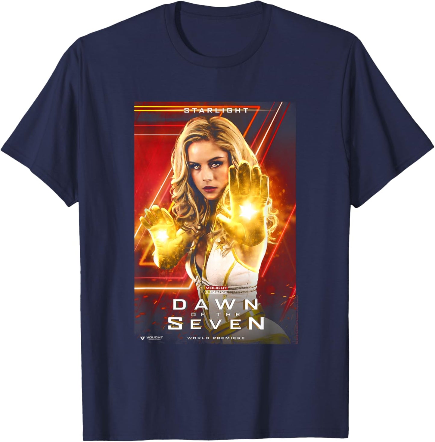 The Boys Starlight Vought Poster T-Shirt - T-Shirt | Navy