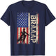 Braaap Dirt Bike USA American Flag Shirt Motocross Biker Men T-Shirt - T-Shirt | Navy