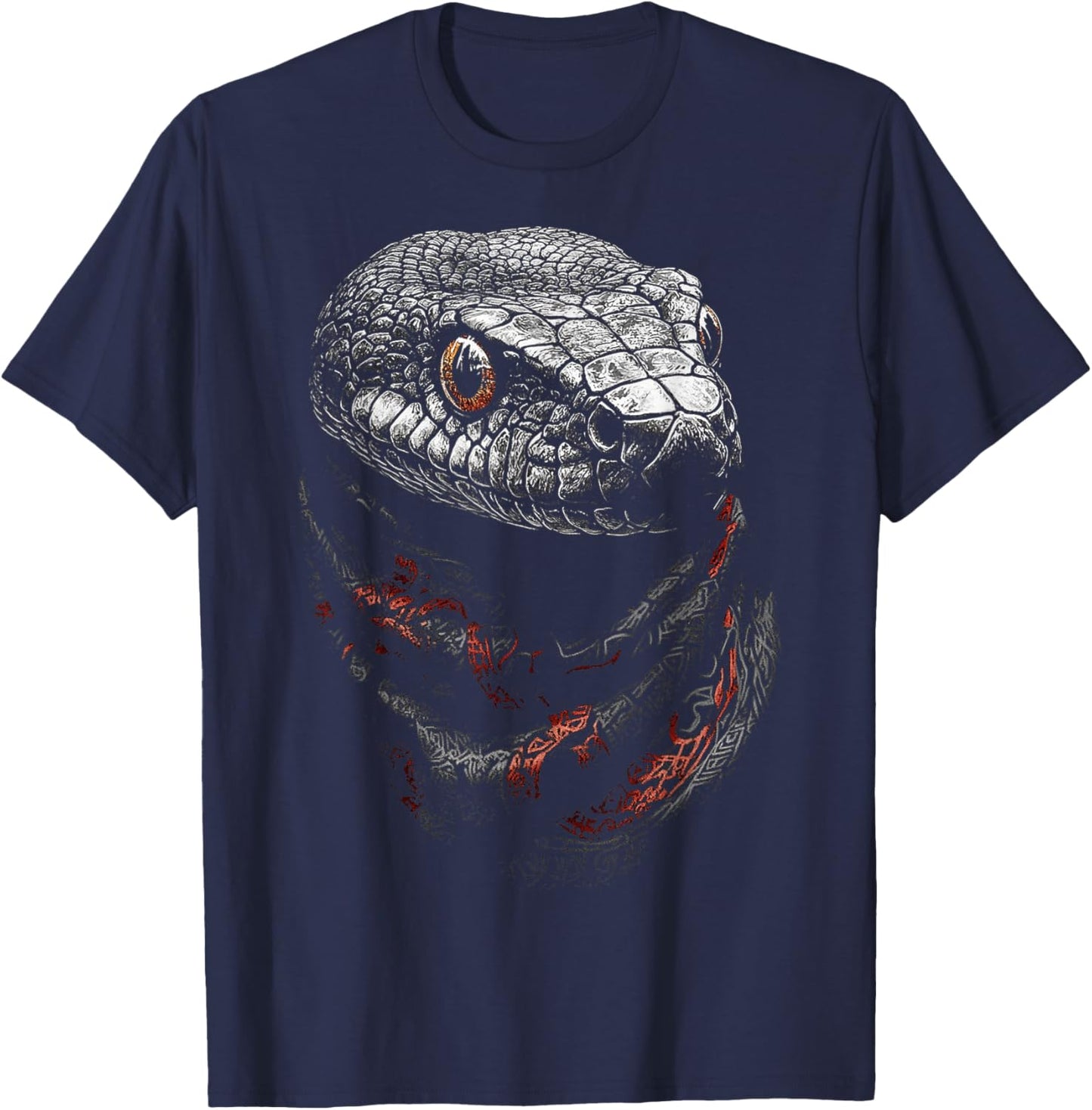 Snake Animal Graphic Art Snake T-Shirt - T-Shirt | Navy