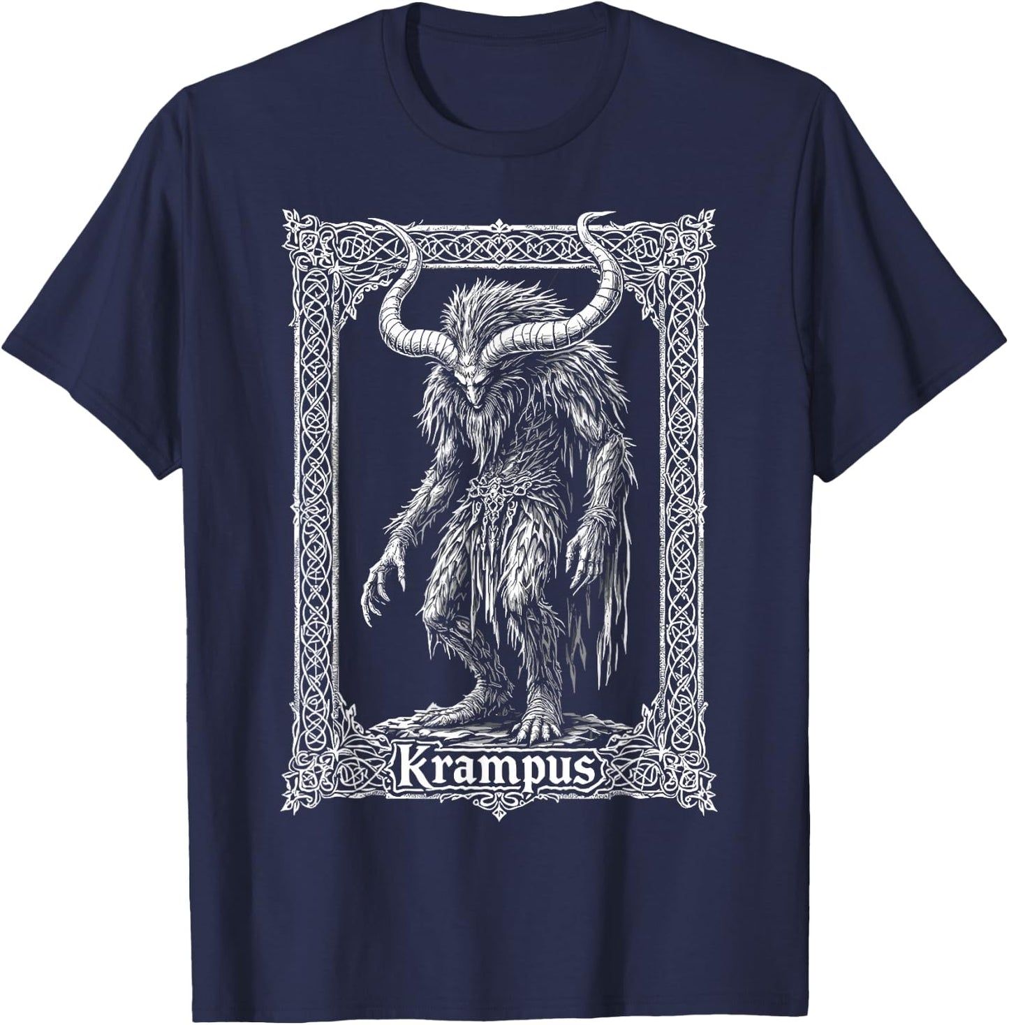 Gruss Vom Krampus Christmas Eve Naughty Kids Xmas Party T-Shirt - T-Shirt | Navy