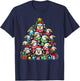 Eagle Bird Christmas Tree Funny Eagle Xmas T-Shirt - T-Shirt | Navy