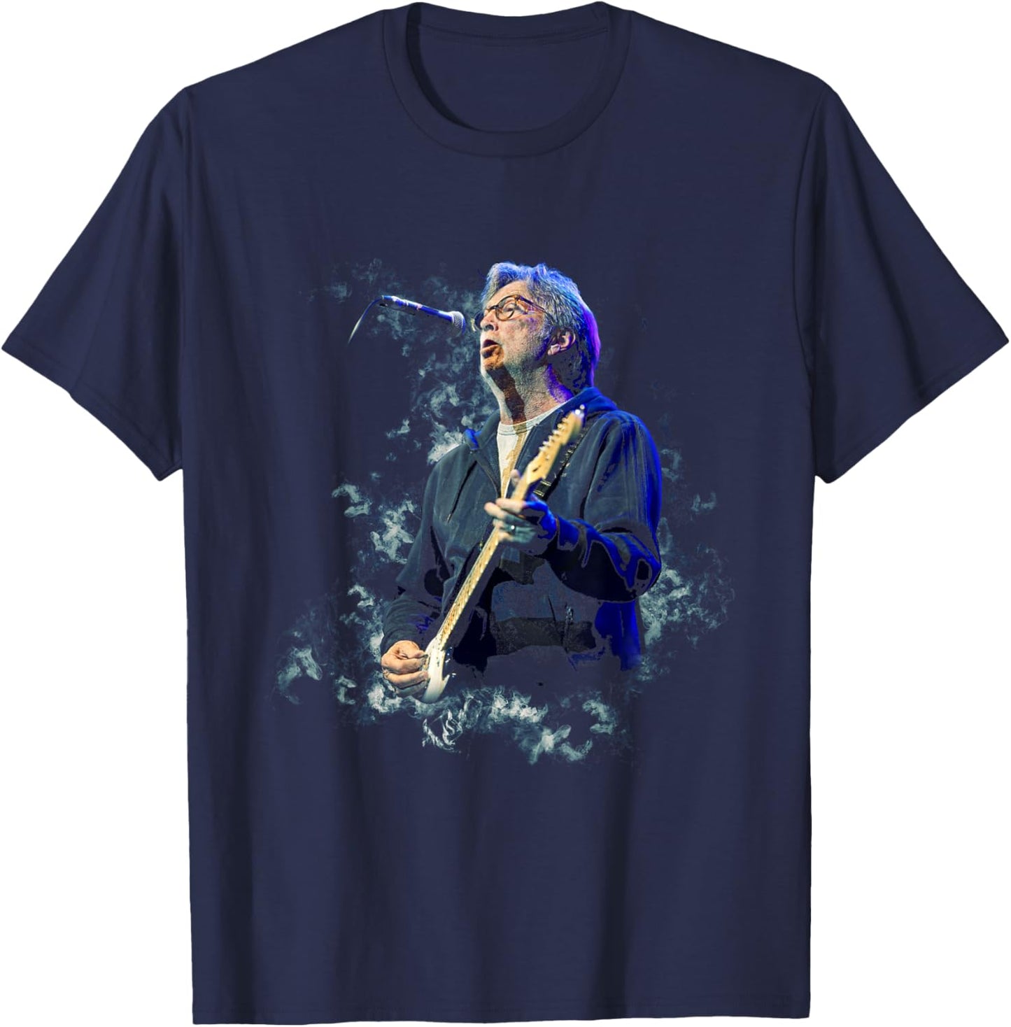 Eric Clapton at Paul Jones Charity Concert 2018 , Black, S T-Shirt - T-Shirt | Navy