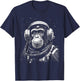 Astronaut Monkey Space Exploration T-Shirt - T-Shirt | Navy