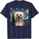 Chinese Crested Starry Night Dog Lover Gift Men Women Kids T-Shirt - T-Shirt | Navy