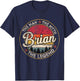 Brian The Man The Myth The Legend Personalized Name T-Shirt - T-Shirt | Navy