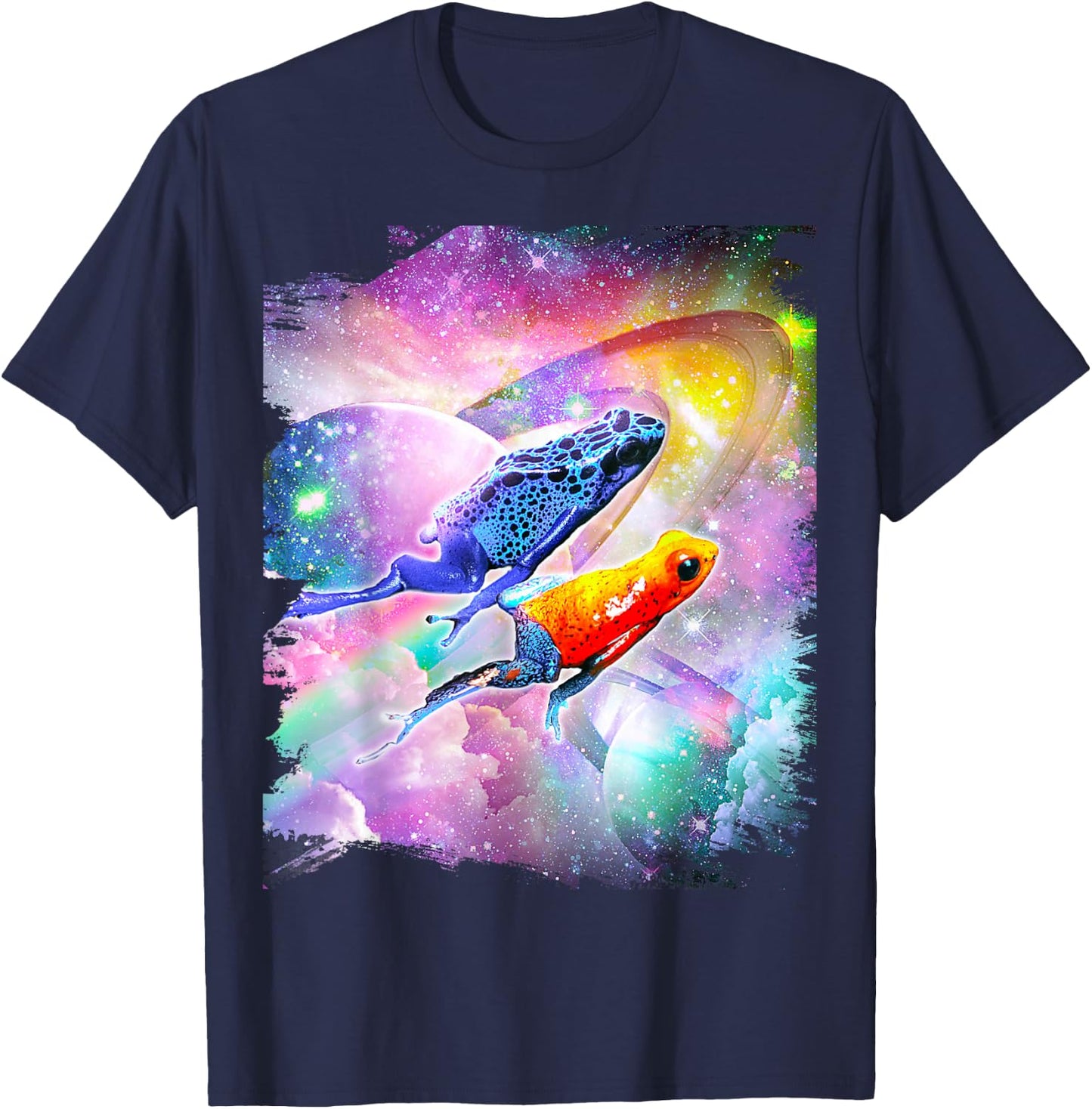 Poison Arrow Frog in Space T-Shirt - T-Shirt | Navy
