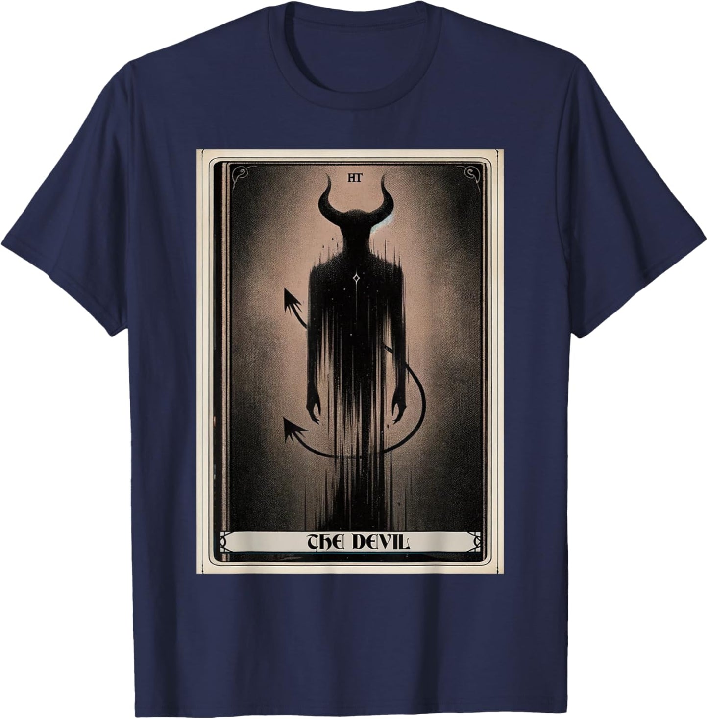 Tarot Card The Devil T-Shirt - T-Shirt | Navy