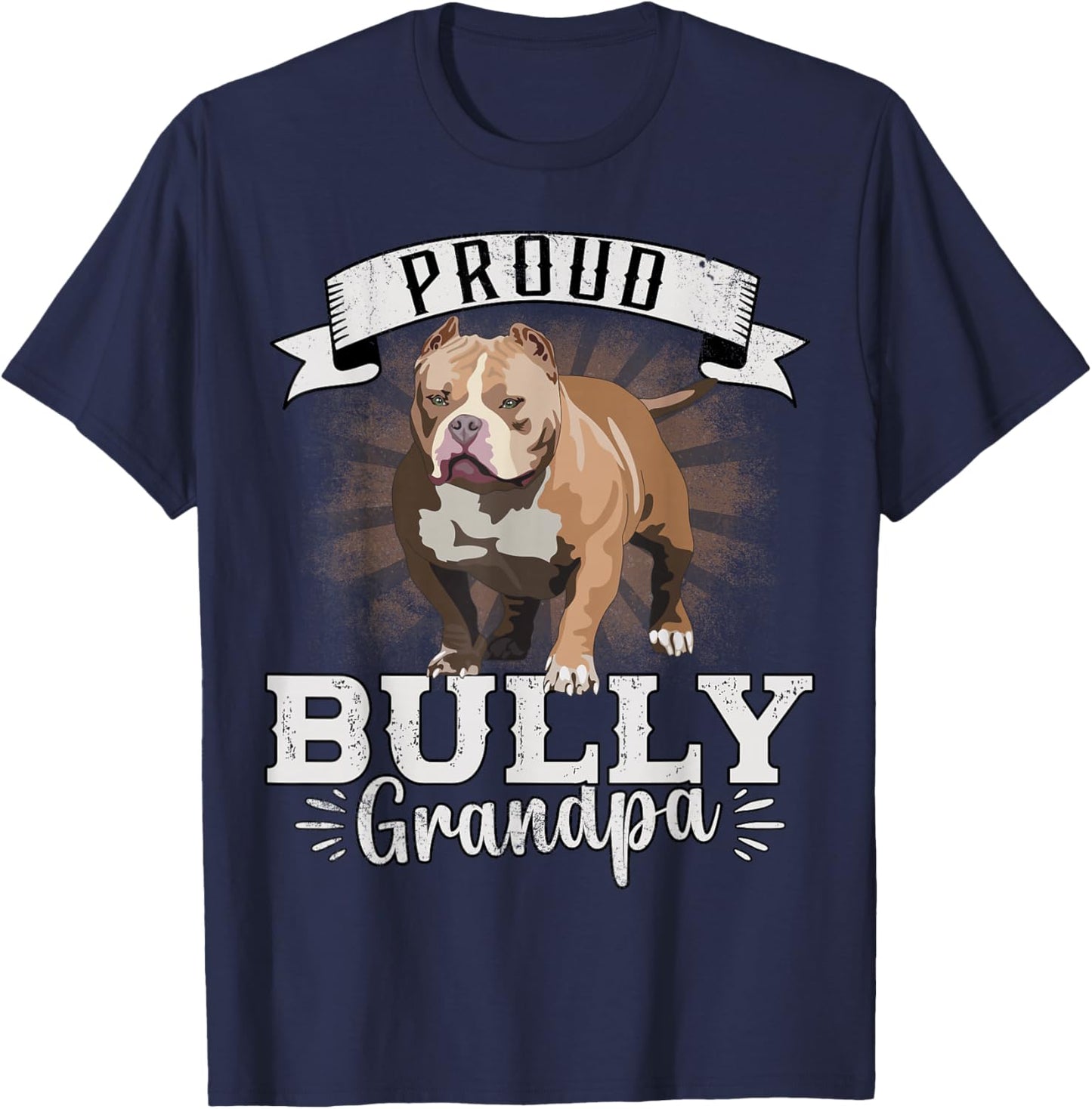 American Bully XL Dad Harness Accessories Bully Pitbull T-Shirt - T-Shirt | Navy