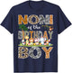 Noni Of The Birthday Boy Safari Jungle Animals Lover T-Shirt - T-Shirt | Navy