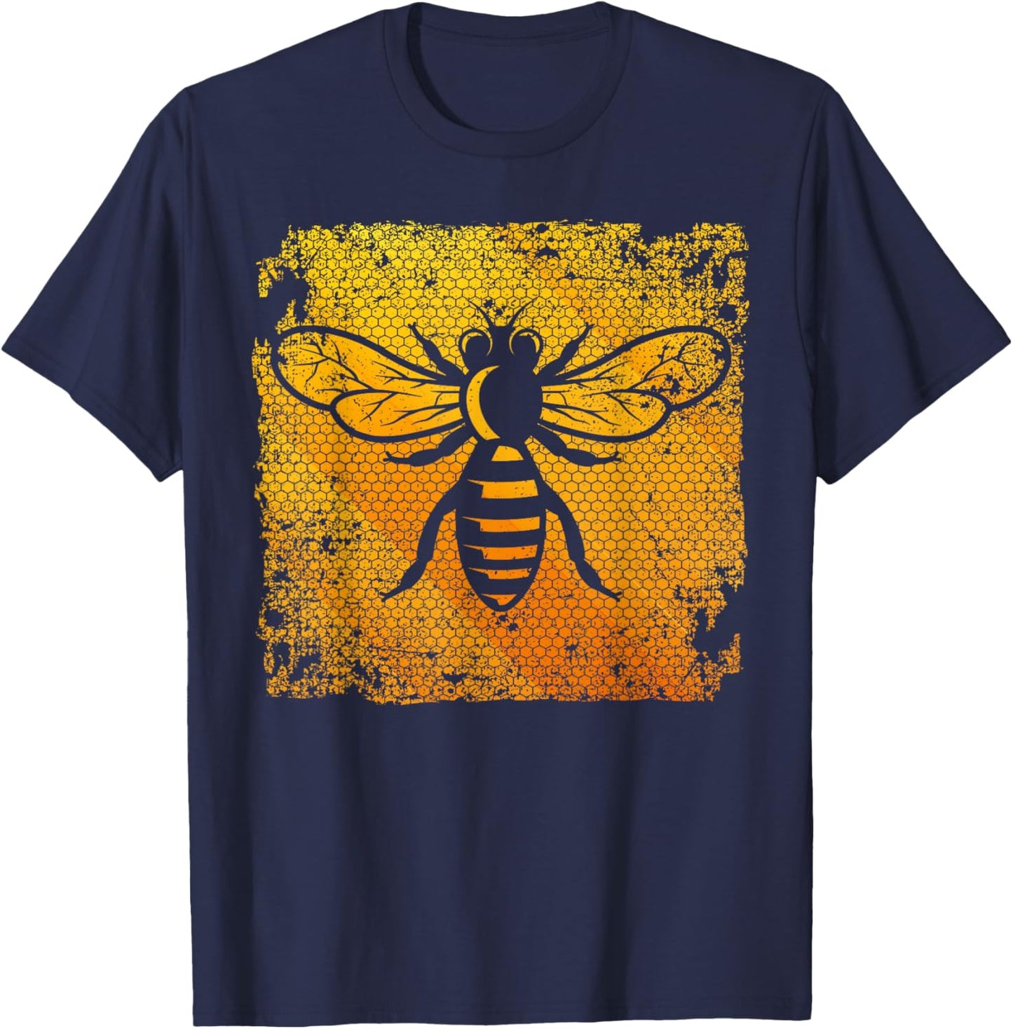 Funny Vintage Bee Designs Women Beekeeping Honey Bee T-Shirt - T-Shirt | Navy