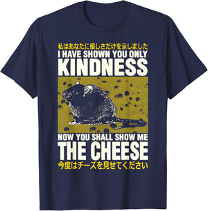 Show Me The Cheese Rat Show Me The Cheese Rat T-Shirt - T-Shirt | Navy