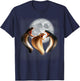 3 King Cobra Snakes Howling At The Moon Funny Venom Snake T-Shirt - T-Shirt | Navy
