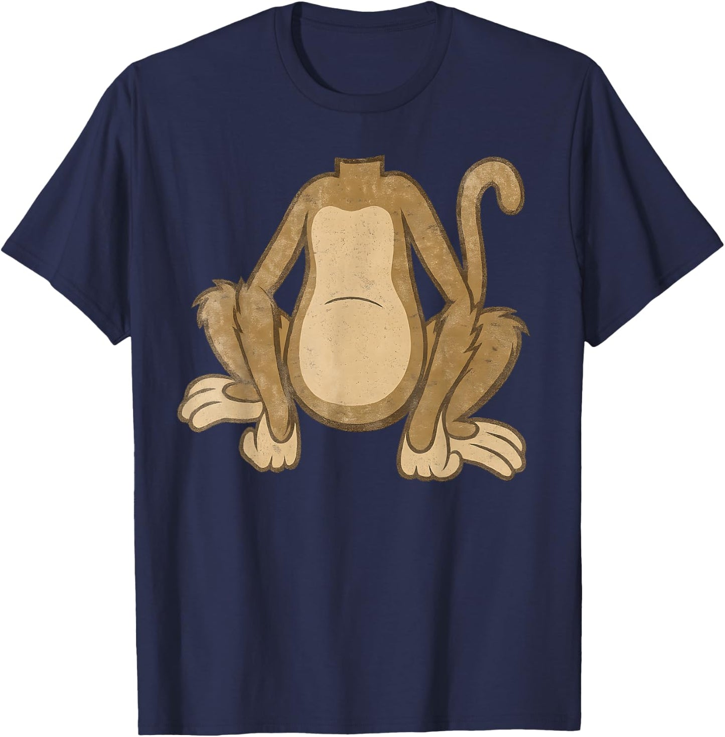 Funny Monkey Costume Design for Animal Lovers and Kids T-Shirt - T-Shirt | Navy