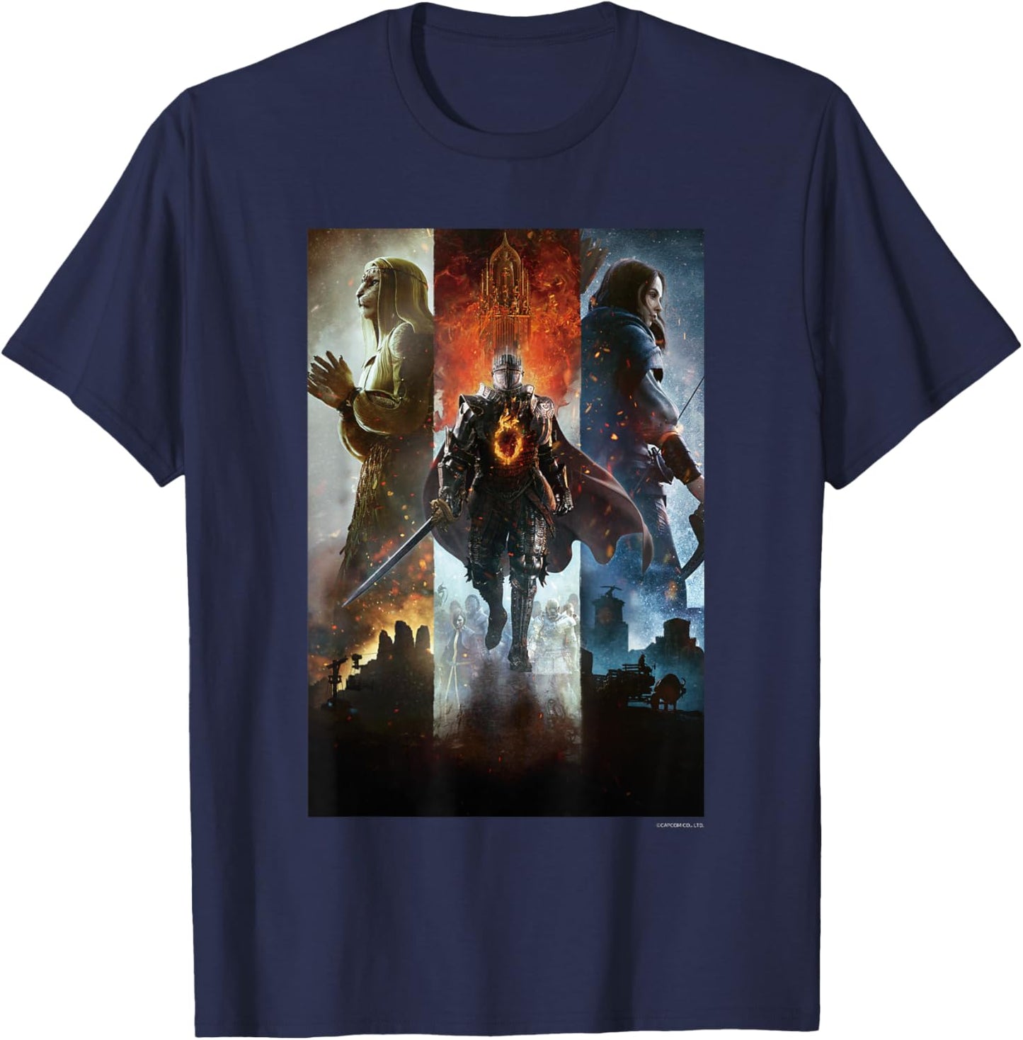 Dragon's Dogma 2 Key Art T-Shirt - T-Shirt | Navy